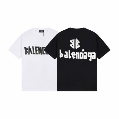 款号：G2175 2025 Balenciaga巴黎世家金属质感胶带 Logo印花短袖 宽松版型 采用260克精梳棉双纱 从面料到辅料全部三标齐全跟足Zp 进口