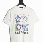 Louis Vuitton 路易威登 Lv 25Ss 四花短袖T恤 面料采用定制240G 26支特滑双股精棉平纹高密无尘全棉布料。前幅高密度加厚，走线平整，代工