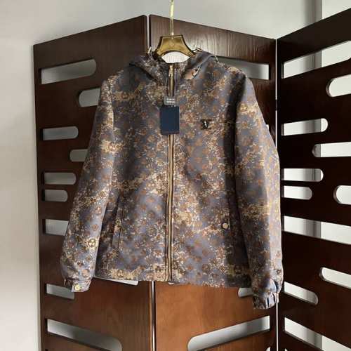 Qiu Louis Vuitton 路易威登 2025新款男士夹克外套，原单三标齐全高端版本呈现休闲裁剪，上身版型超赞 尺码：M-3Xl Di M码：肩宽 45