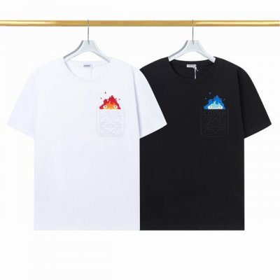 12002高品质 罗意威 高品质1:1宽松版 采用32支双纱280克纯棉面料 23早春新款左胸前大Logo刺绣工艺 时尚百搭 男女同款 黑白二色 尺码S～Xxl