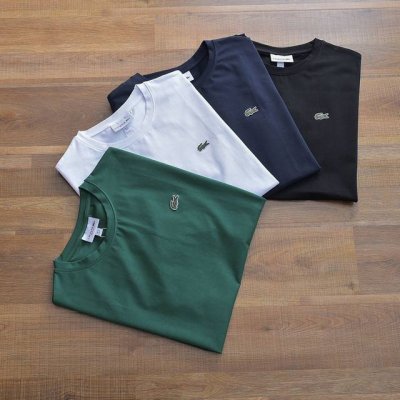 lacoste法国鳄鱼男装运动休闲风纯色圆领正肩纯棉短袖T恤 Th6709经典情侣款高奢品质，原版对色章仔！！ 高端版本，这款出入专柜无压力 220G高弹拉架清