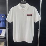442 当天到货 现货现配 thom Browne 汤姆布朗25Ss双杠口袋针织衫polo短袖 原版面料 官网同款 非再生纱 高版本 独立定织面料 经历柔软定型