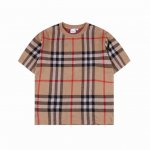 burberry 巴宝莉 格纹针织套装短袖T恤 原版短袖7700 72%羊毛28%化纤 原版三种颜色定染纱线 12针进口电脑织机 三种纱线交织在一起形成的颜色还