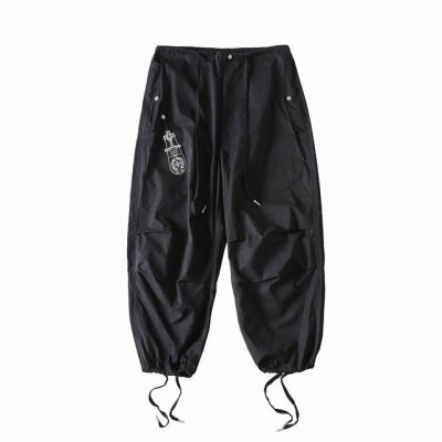 Chrome Hearts 克罗心24Ss 最新款 925银扣伞兵工装阔腿长裤休闲裤 重磅来袭 重金原版购入开发 细节到位 面料采用的是定织定染40支的府绸棉，