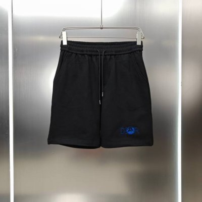 迪奥 Dior 2025春夏新款短裤五分裤！ 定制专属400克重毛圈布纯棉面料 猫刺绣Logo工艺设计 颜色：黑色 尺码：S-2Xl