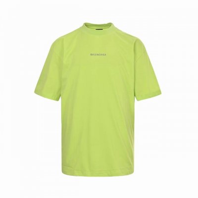 balenciaga 巴黎世家 25Ss 前后字母刺绣短袖 独家定织定染布料 质感柔软舒适 前后幅巴黎英文字母Logo刺绣 刺绣饱满 os落肩宽松版型 春夏最新