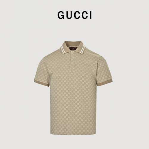 gucci 古驰 25Ss 满印提花短袖Polo衫 原版杭州国专5000购入，面料采用252克精纺纱线全棉珠地材质，纹路清晰透气，采用进口对位提花机器 ，定制贝