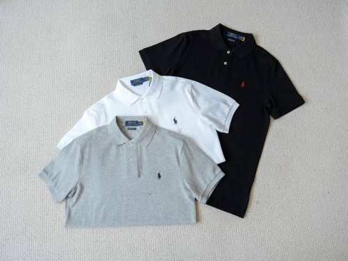 顶级polo Ralph Lauren 24Ss 拉夫劳伦夏季双扣珠地网眼 polo衫 颜色：黑色 白色 灰色 尺码：S M L Xl Xxl 尺码表 S M