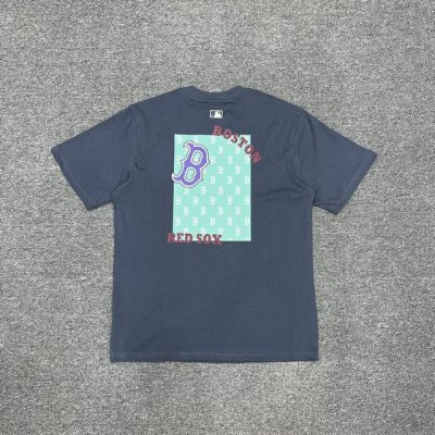 Xx059 Mlb虞书欣同款La老花印花 Zp开版260克克重纯棉面料 情侣款：S Xxl 湖蓝 黑色 白色 卡其