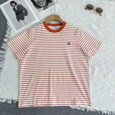 新品素然Ankorau安高若25 夏季女士户外穿搭干爽条纹短袖T恤 三色，尺寸：S-M-L