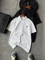 专柜冰氧蚕丝 人气爆款 Burberry 巴宝莉专柜新品冰氧蚕丝无痕短袖polo衫 恒隆在售万元级 款号 1230 巴宝莉家今年最新冰氧液氨棉蚕丝锦氨面料 拿到