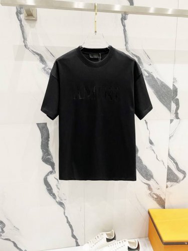 隔天到 Amiri 阿米里 260克圆领短袖T恤 经典品牌胶印字母印花Logo工艺标识 官方同步 高版本 高品质 时尚个性 百搭潮流 纯原品质 原版面料 吊牌
