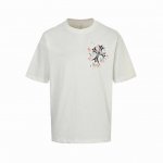 chrome Hearts 克罗心 彩绘十字架短袖 采用直喷进口机器印花 五金辅料均开磨定制 正确配置 黑色2025克罗心正品包装 克定制定染双纱棉 版型大 宽