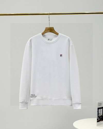 上新 斐乐Fila春夏季新款男女同款四色锦纶提花华夫格面料 加厚套头圆领卫衣！ 颜色:黑色 蓝色 木绿 白色 尺码: L Xl Xxl 3Xl 4Xl 四色齐发
