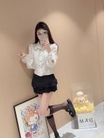 QX. chane 25春季新品山茶花缎面衬衫 面料超柔软 一色