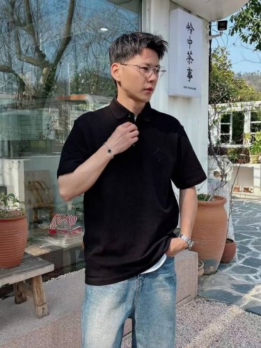 Jf58065驴家polo系列 季度：2025春夏 颜色：黑色 白色 卡其色 藏青色 蓝灰色 尺码: M-4Xl 版型：微阔版型 克重：220克重 珠地莫代尔p