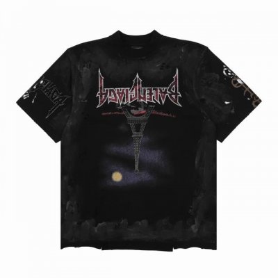 balenciaga 巴黎世家 倒影月光夜巴黎铁塔Tee 尺码：Xs-L