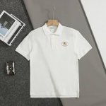 上新 顶级版本 巴宝莉 2025Ss夏季新款胸口经典战马刺绣小标图案翻领polo短袖衫 高端版本 专柜定制280G纯棉珠地面料 透气舒适度高 细节无可挑剔 品牌