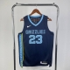 款号:S52 Nike Nba灰熊队 23号最年轻的Mvp罗斯球衣 23赛季客场 风城玫瑰 永不凋零 尺码:S-Xxl 颜色:藏蓝色