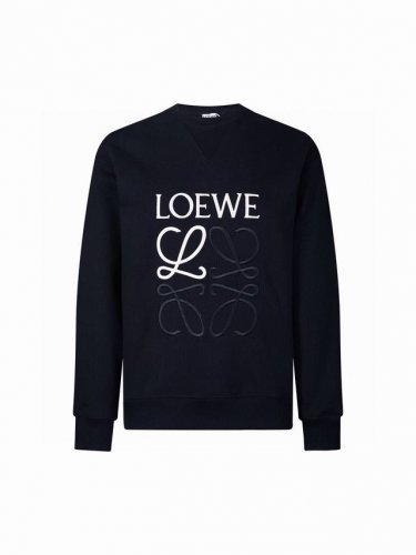 180 (顶级版本 区别通货) -Loewe罗意威经典官网款高密度刺绣圆领卫衣 男女同款 -采用Zp定制定染原版480G毛圈全棉面料 螺纹同缸定染零色差 全套