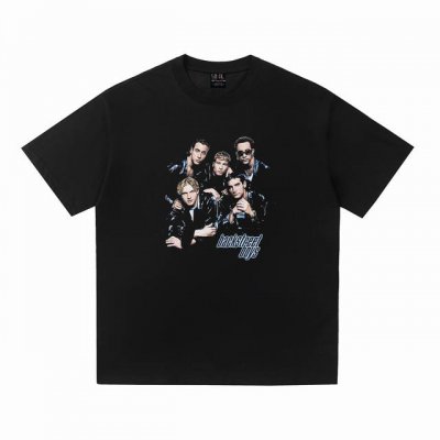 Vt2528 复古美式短袖T 颜色：黑色 码数:S-Xl
