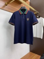 P260 古奇 2025Sshk专柜同款同步上新短袖翻领Polo定制珠地面料 胸前品牌工艺构成标志彰显品牌奢华 高端人士必备单品，懂货的来欢迎对比专柜 。码数M