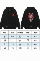 现货 9825 克罗心正确版限量红马蹄幻影十字拉链卫衣男女同款 按原版 定织长绒棉400克 不同与市面上的普通卫衣面料． 颜色：黑色 码数：S M L Xl欧版