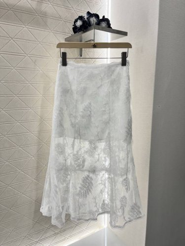 Ermanno Scervin*新品 重工水溶蕾丝三层半裙