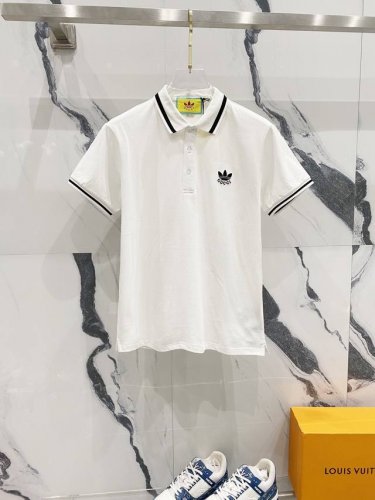 Gucci 古驰 翻领polo衫 联名款刺绣字母四叶草Logo 官方同步 商务首选 时尚个性 百搭潮流 纯原品质 原版面料 吊牌 领标 水洗麦 三标齐全 颜色: