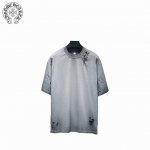 Chrome Hearts 克罗心 25Ss 破洞缝补短袖T恤 采用32支双纱 260克重面料 进口针织针梳棉进行制作，厚度适中，有垂感又有轮廓型，上身就是一