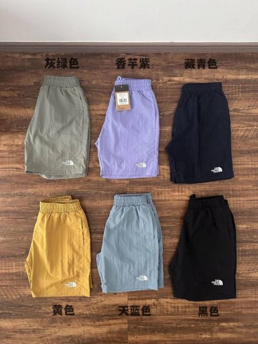 25Ss北面刺绣标Logo情侣男女款抽绳短裤Tnf 北面万针Logo刺绣情侣男女款抽绳速干短裤五分裤 沙滩裤弹力速干四面弹面料 柔软细腻 轻薄透气轻防水 裤腿进