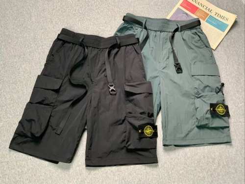 stone Island 石头岛25Ss新品工装机能风大口袋徽章Logo百搭休闲短裤，经典百搭永不过时，夏季出行必备百搭短裤 高密度特定梭织全棉纱卡面料，上身舒