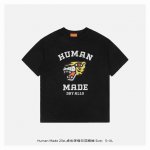 human Made 25Ss 虎头字母印花短袖 按照原版定制16*21支230G双纱竹节棉 水洗+硅油处理 面料柔软亲肤 黑色印花采用进口胶浆印花 黑色因面料