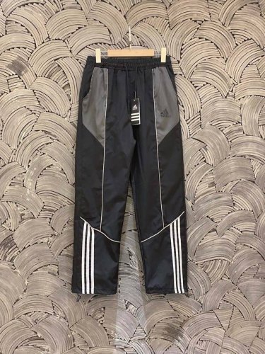 adidas阿迪达斯 织带条纹直筒复古三条杠拼接束脚长裤情侣款 color: 黑色 Size: M-Xl m 腰围86 臀围116 裤长98 Cm l 腰围90