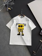 款号:F060 fendi 芬迪 25Ss 大师亲手设计潮牌新品印花圆领短袖T恤 春夏最新砖柜同步 Os落肩版型 - 260G双纱纯棉顶级面料 手感柔软 百分百