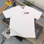 上新 款号：Ws2405 高版本 2025新款Evisu福神后背戎字不倒翁字母Logo图案印花休闲情侣圆领短袖T恤，经典永远不会过时、人手必备款，250G双纱纯