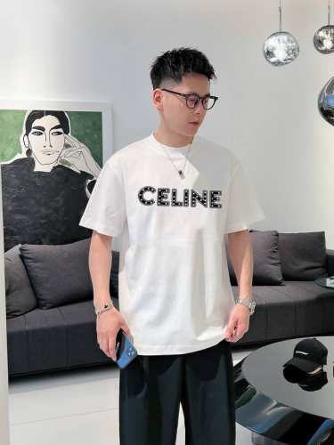 celine 赛琳 2025春夏新品 三标齐全 圆领丝光棉短袖T恤 好货不用过多介绍 看细节 专柜码数：M-Xxxl 175 140建议L