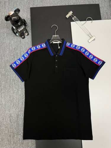 GuccⅠ 古驰 织带新款polo衫 原版面料 官方同款 采用210克丝光珠地棉，定制 同缸染面料 手感非常舒服爽滑 版型挺阔有型 衣领袖口罗纹采用进口纱线织造