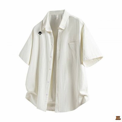 Descente迪桑特 独家实拍上新夏季高品质短袖衬衫潮流衬衣宽松休闲情侣外套 本季主打 货源充足 放心主推 高端品质 经典设计 做工出色 经典百搭 上身效果极