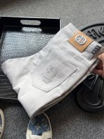 专柜顶级货 人气爆款 Dior 迪奥专柜新品烟灰白限定高奢款牛仔裤 恒隆在售万元级 款号 9270 迪奥家今年最新优选特级新疆长绒棉牛仔面料 经过精梳处理结合纯