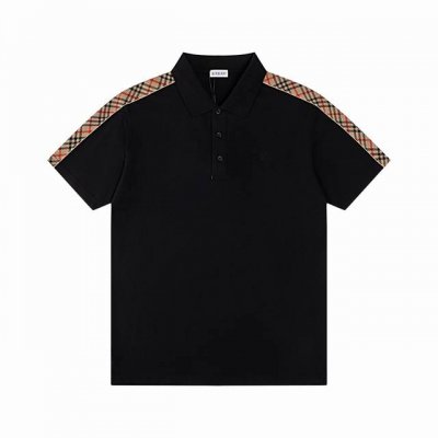 Burberry 巴宝莉领子条纹撞色拼接纯色Logo刺绣春夏新款男士时尚短袖polo衫 夏季想要穿得减龄又显活力 必须要有一件polo衫 经典且百穿不厌的基础衫