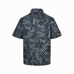 louis Vuitton 路易威登 扎染老花挂毯图案夏威夷牛仔短袖衬衫 轻奢主义 男女日常通勤穿搭必备单品 正确版本 欢迎对比 详细特征 98%棉 2%弹力纤