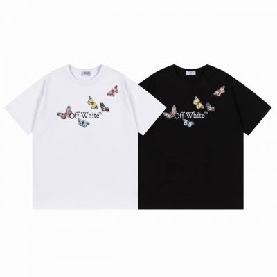 9060# Off White新款宽松版短袖T恤 尺码 S M L Xl 颜色 黑色 白色