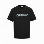 Off White 25Ss 蓝色字母印花短袖 春夏最新 Tape Arrows S S T-Shirt 胶条T恤 隶属于Tape Arrows胶带工业风主题
