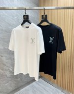 lv 路易威登 2025年春夏新品上新 三标齐全 丝光棉圆领短袖T恤 好货不用过多介绍 看细节 专柜码数：M-Xxxl 175 140建议L