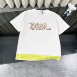 Dior 迪奥 Diorkaws 联名 25年新款蛇年新年限定系列 金蛇献瑞鸿运缠身短袖T恤 面料: 310重磅纯棉，随意对比 采用特定重磅32S精棉平纹针织面