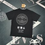 Evisu福神男士家花标语印花休闲纯棉圆领潮流时尚短袖白色T恤男 颜色：黑色 白色 码数S-Xxl S码 肩宽46.6 胸围106 衣长68 适合身材 -120