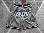 90 款号K89 顶级刺绣版本 Nike X Nba 官网同步新款“球裤”上新！ 耐克Nlke Nba布鲁克林篮网队 “地球是平的”德鲁大叔凯里.欧文City