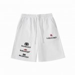 高版本Balenciga巴黎世家 刺绣Logo短裤，男女同款。定织定染380G毛圈面料 ，简洁百搭，纯棉内抽绳腰头，腰部采用包边做工设计，穿搭起来更加舒服有型，