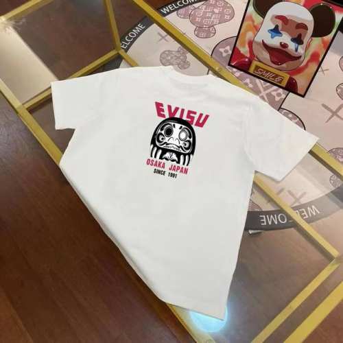 p100 Evisu福神 2025年春季新品 男女同款达摩字母印花短袖T恤 码数S-Xxl